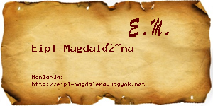Eipl Magdaléna névjegykártya